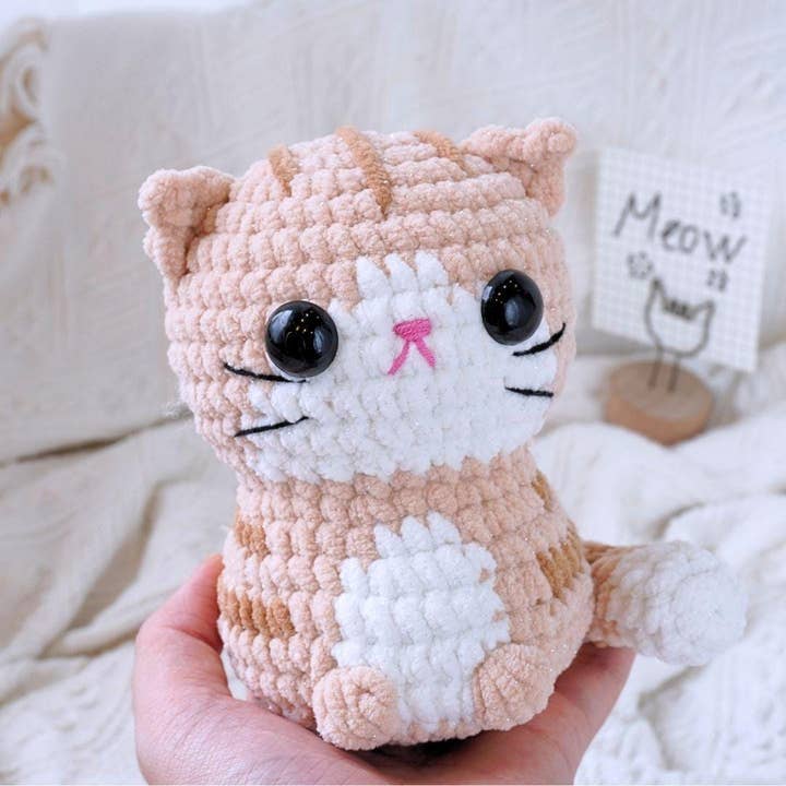 TOMOPOD LLC - Wholesale Stuffed/Plush Toy - Kids & Baby - Crochet Chonky Cats, Cute Amigurumi Cat Plushies 9
