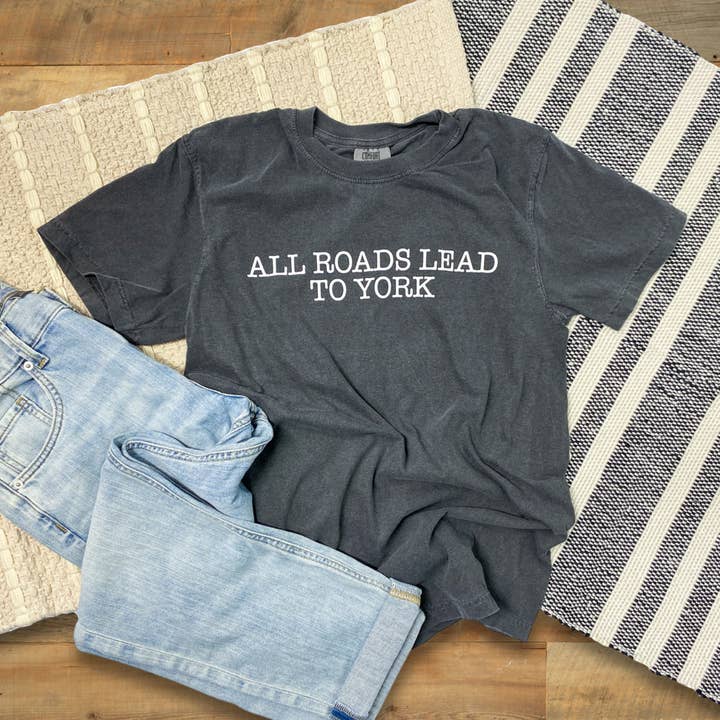 All Roads Lead To York Graphic Tee for wholesale by Rustic Dry Goods