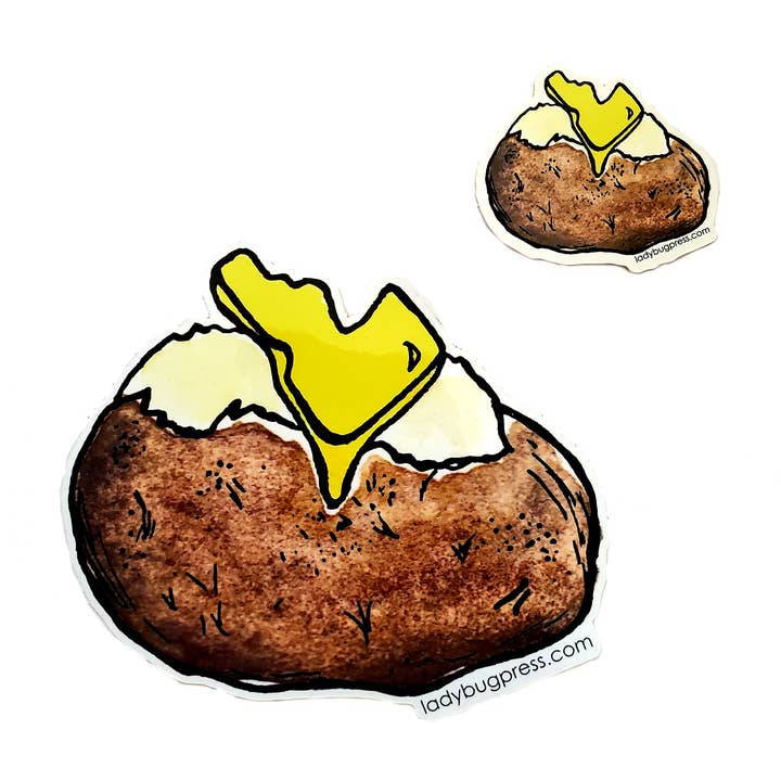 Idaho spud sticker for wholesale by Ladybug Press