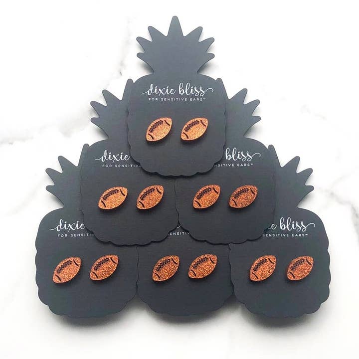 Football Sport Team Stud Earrings - 12 colors! and other Purchase Wholesale rush. Free Returns & Net 60 Terms on Faire trending on Faire.