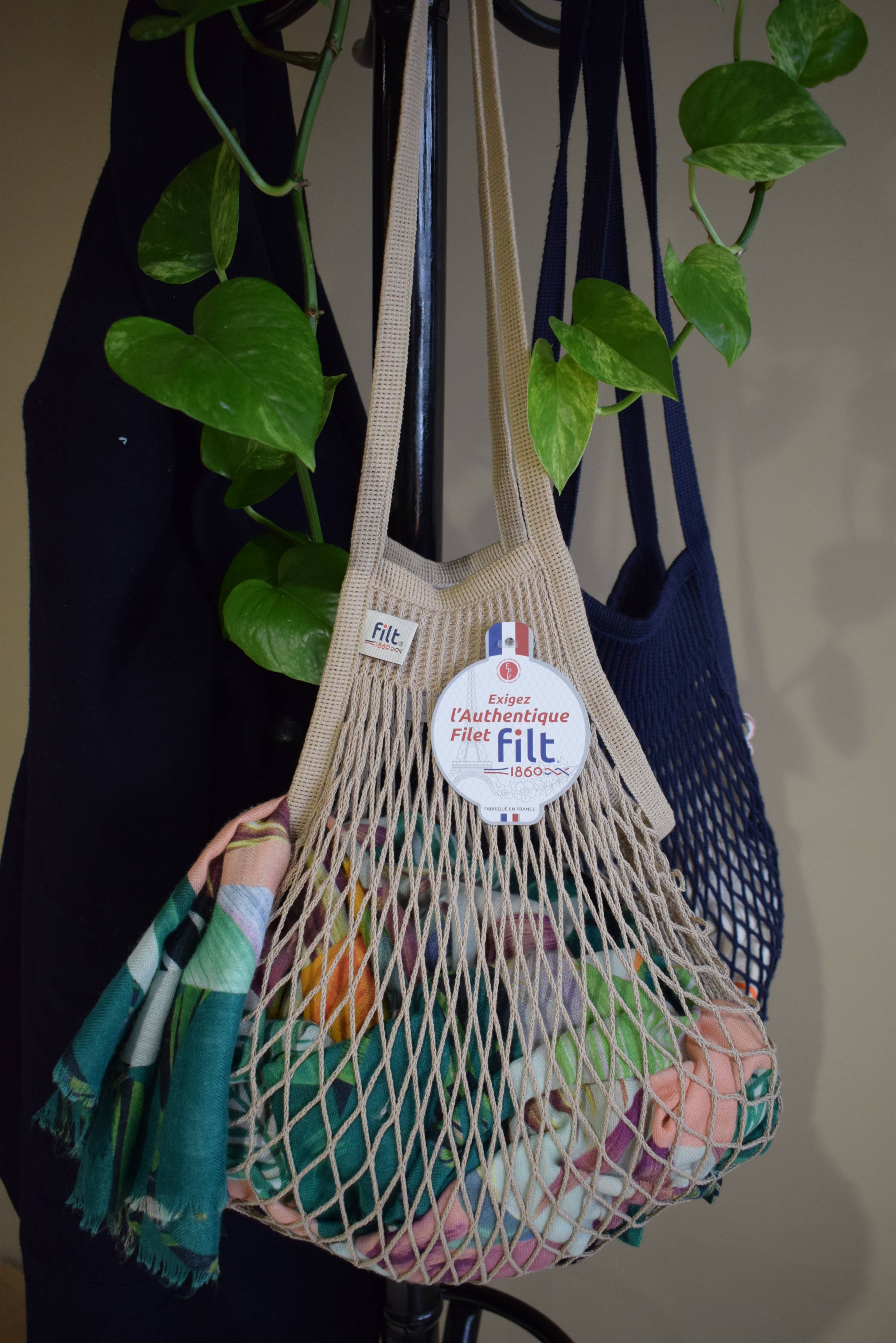 Filt1860 - Wholesale Grocery/Shopping Bag - Shopping net bag Mastic long handles3