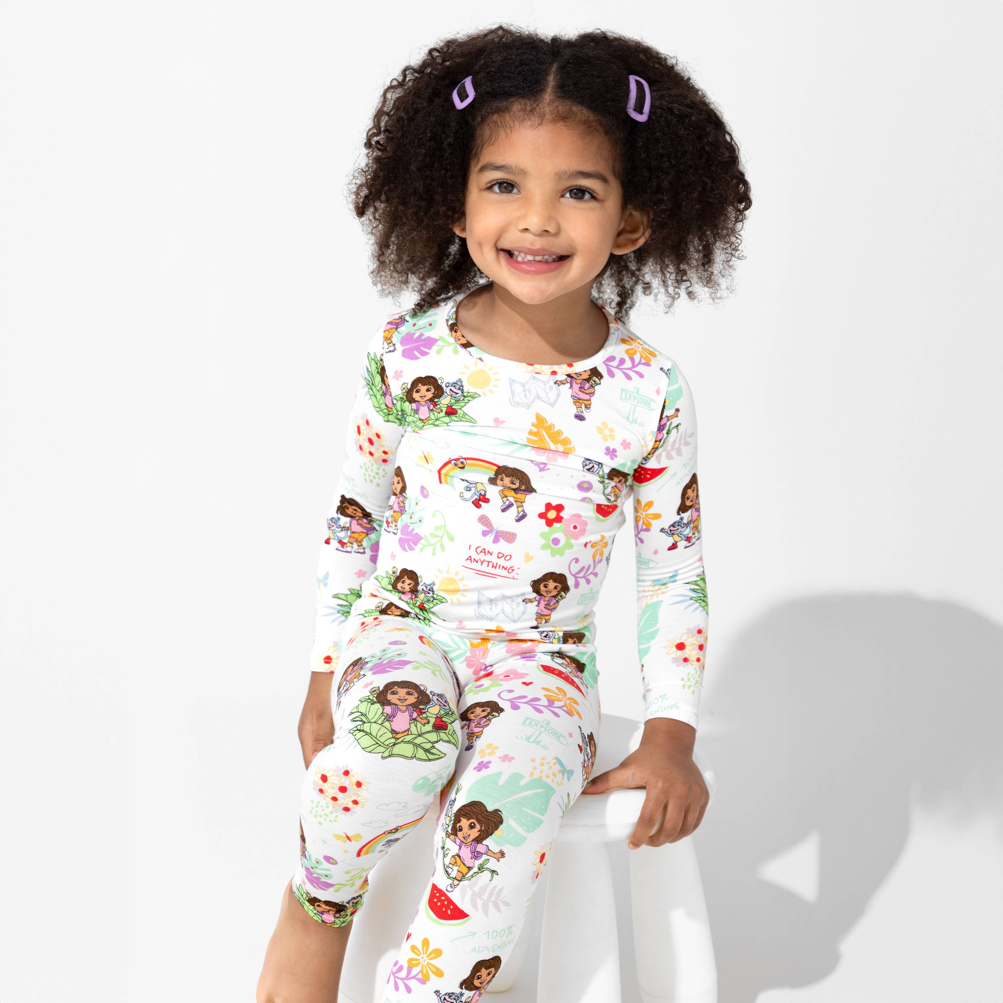 Bellabu Bear – Conjunto de pijama - Crianças por atacado – Dora: Sonhos Tropicais Pijamas de Criança em Bambu11