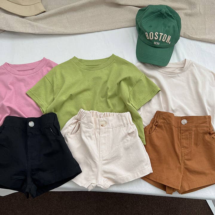 MyKids-USA® - Wholesale T-Shirt - Kids - Baby Solid Color Thin Style Fashion Unisex T-Shirt3