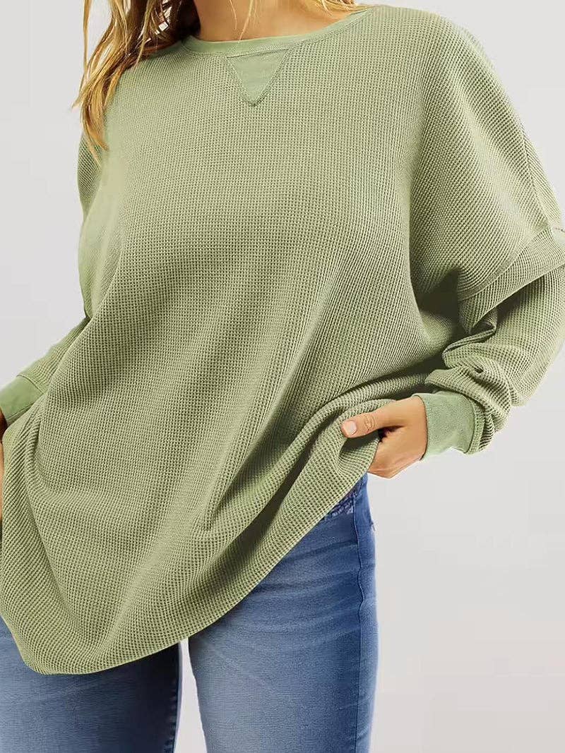 safistyle - Wholesale Knit Top - Women's - Solid Drop-Sleeve Knit Top6