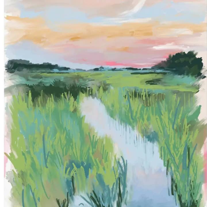 PÂNTANO MÁGICO COSTEIRO - Impressão Artística por atacado de Rebecca Illustrated