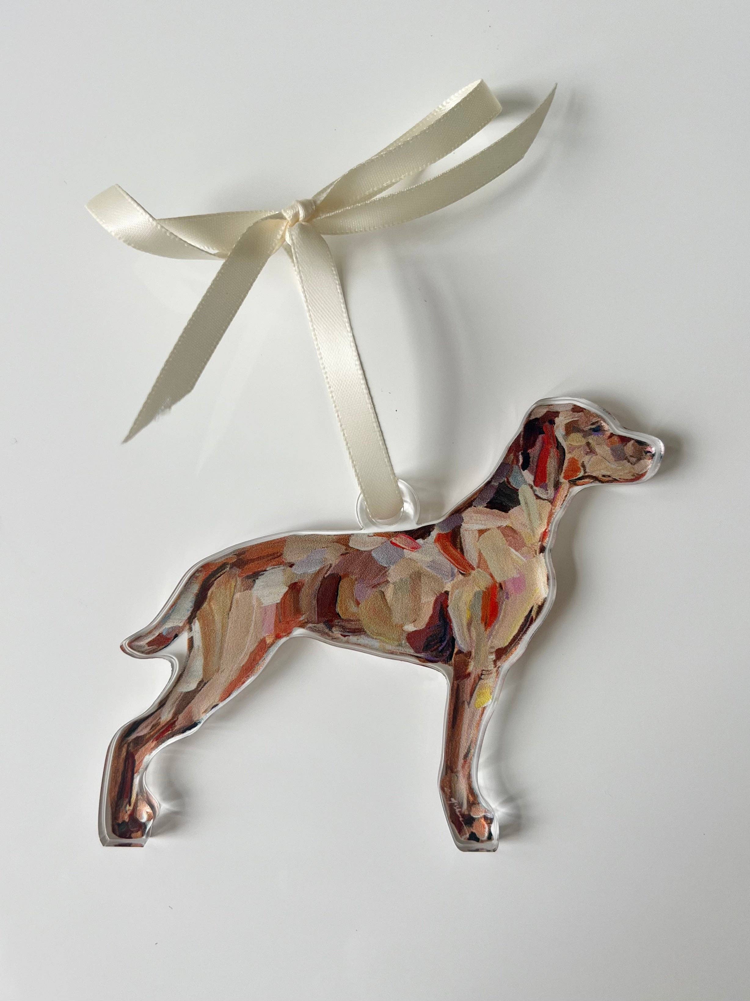 Chelsea McShane Art - Wholesale Ornament - "Vizsla" ornament0