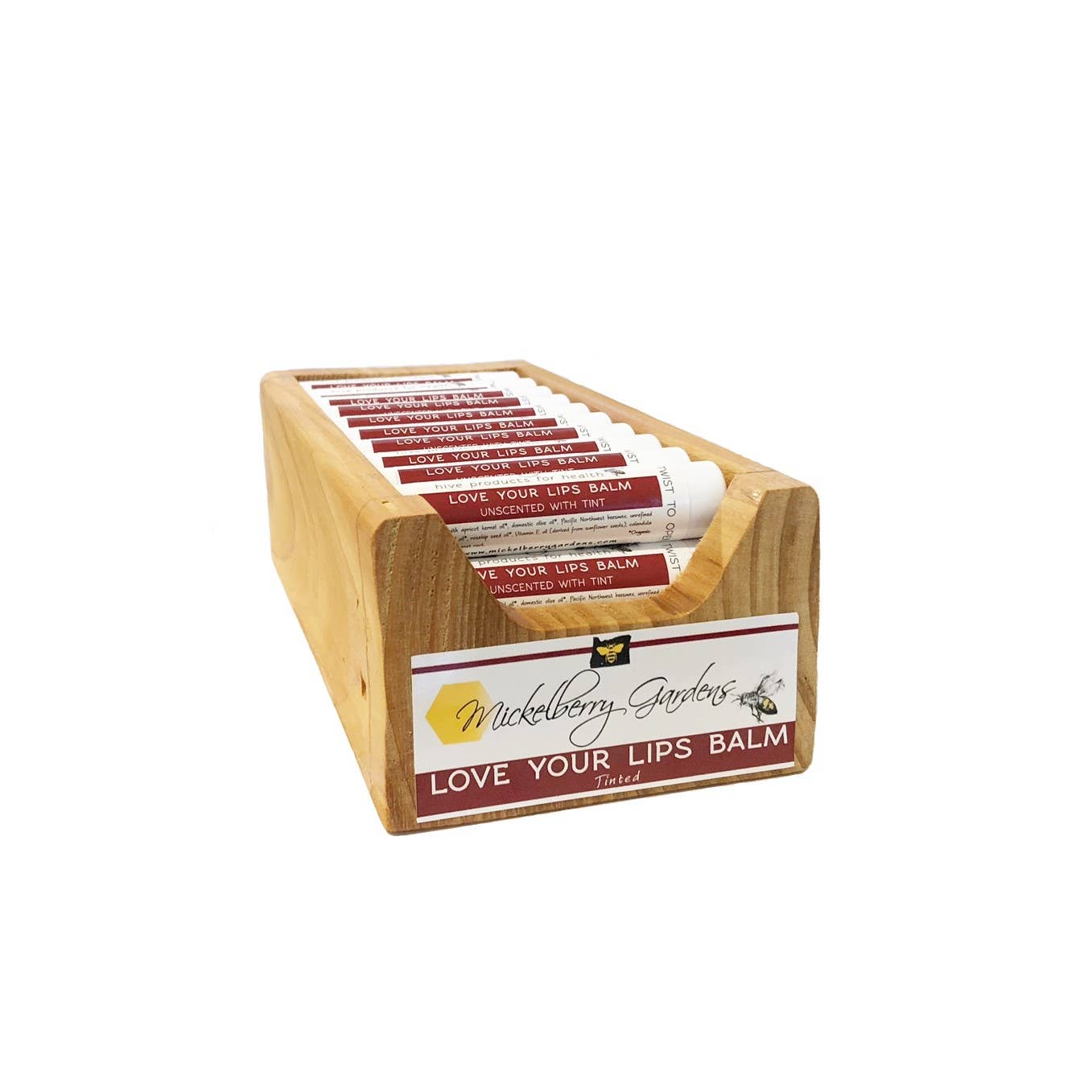 Mickelberry Gardens - Wholesale Lip Balm - Love Your Lips Balm (Regular or Tinted) — raw, clean beauty8