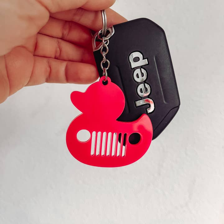 Sugar Koated Designs - Wholesale Keychain - Women's - You've been ducked, Duck Keychain, Wrangler Keychain, 4x45