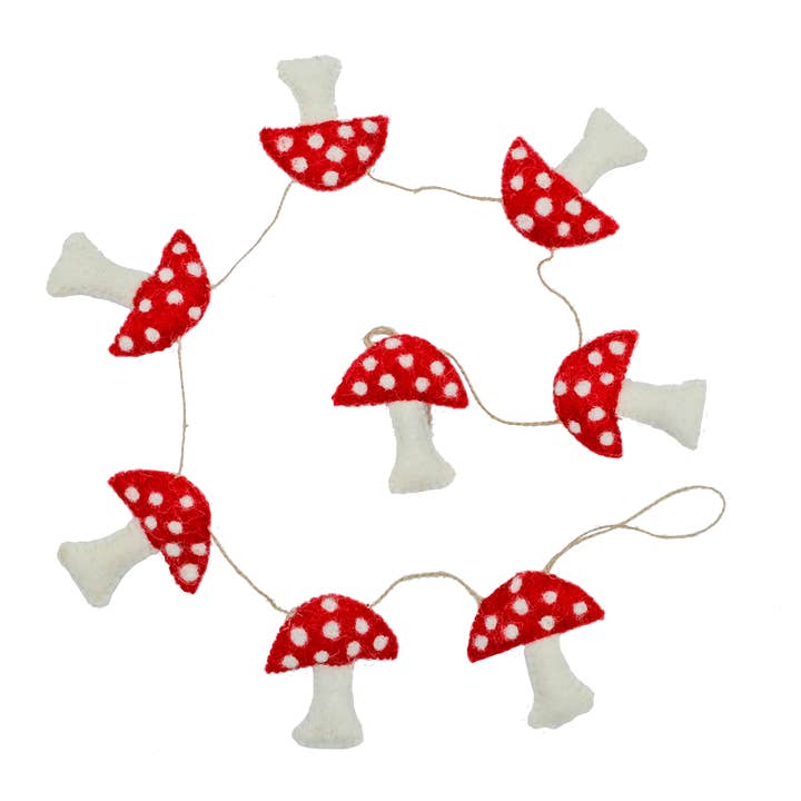 Svampefilt krans - Rød for engroshandel hos Global Groove Life