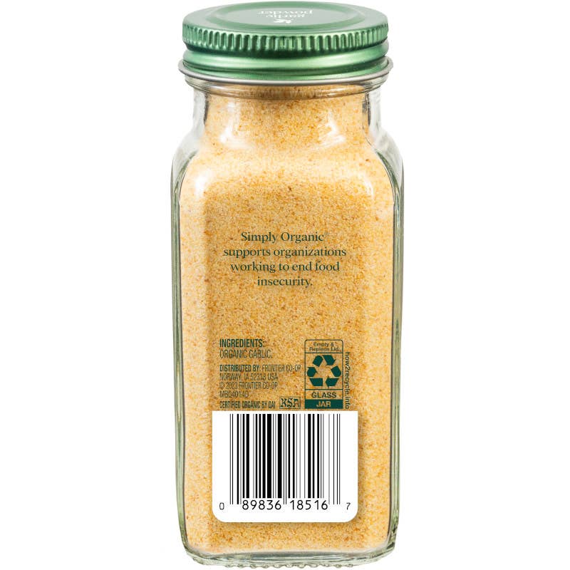 Simply Organic - Wholesale Dried Spice - Simply Organic Garlic Powder, Certified Organic4