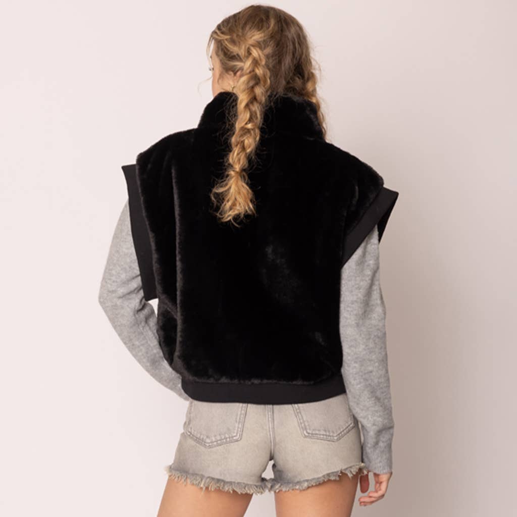 Fashion City - Venta al por mayor Chaleco de abrigo - Mujer - Chaleco cálido y acogedor de piel suave para la moda de otoño-invierno1