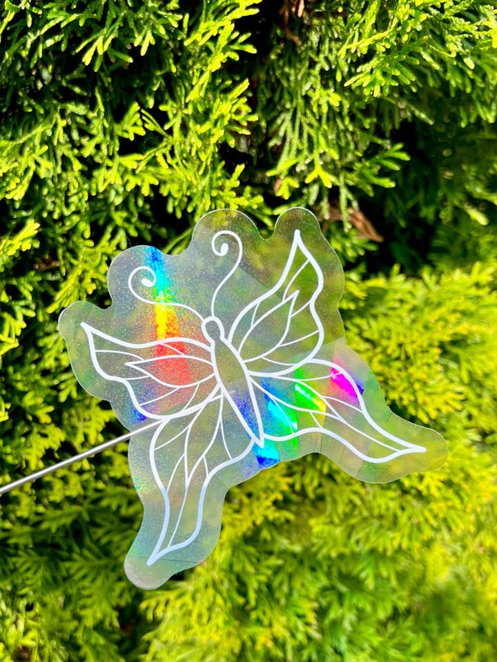 Autocollant Mila Butterfly Suncatcher 4 x 3,7 pouces pour la vente par taelormade
