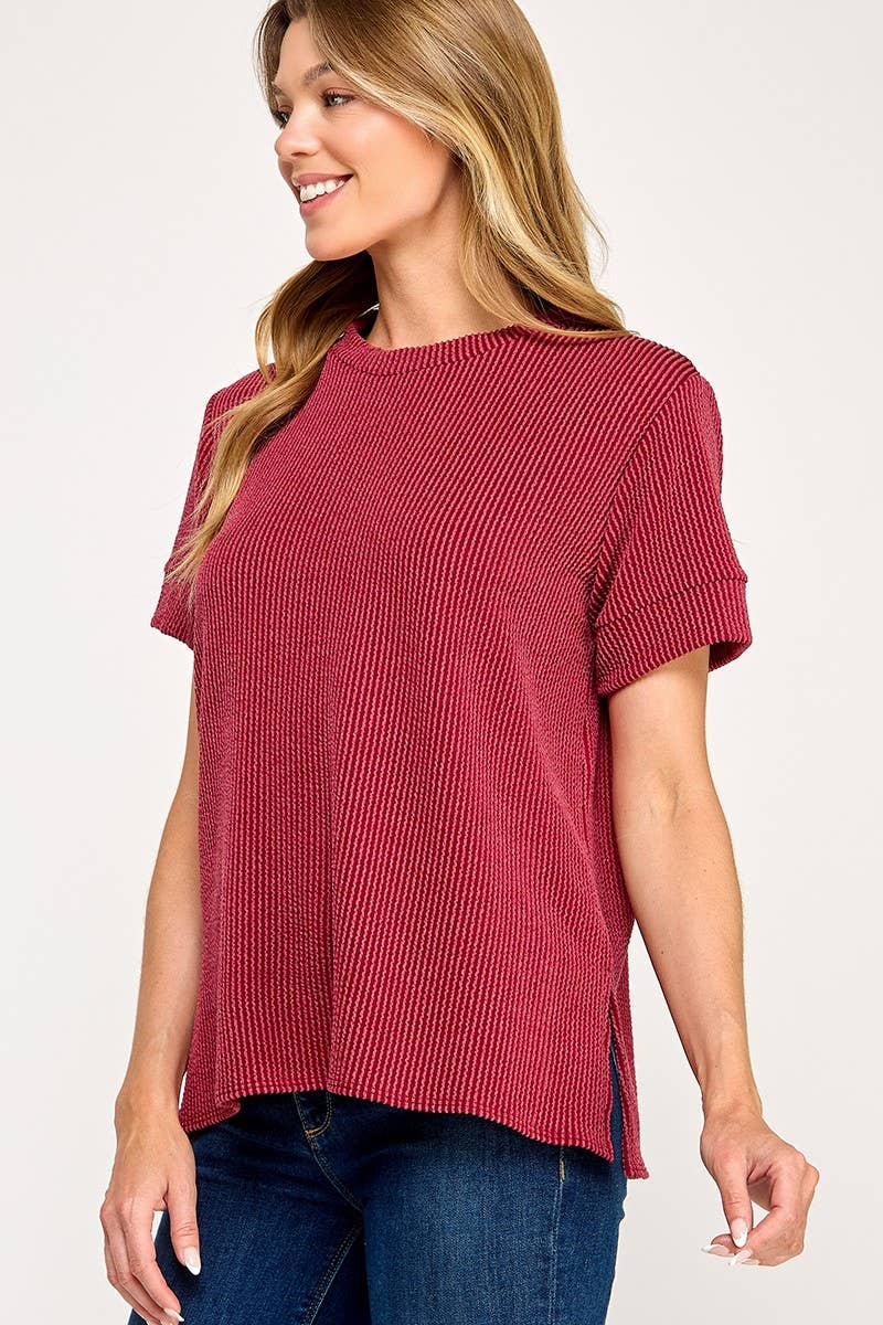 Vanilla Monkey - Wholesale Knit Top - Women's - Curly Rib Top8