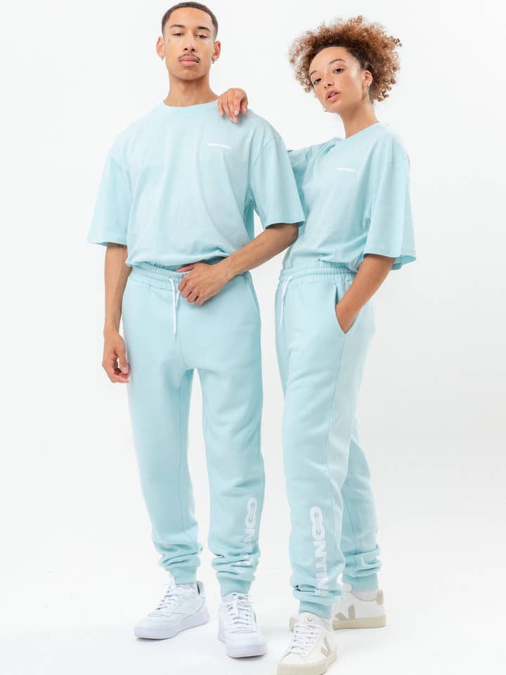 CONTINU8 PALE BLUE JOGGERS for wholesale by Continu8