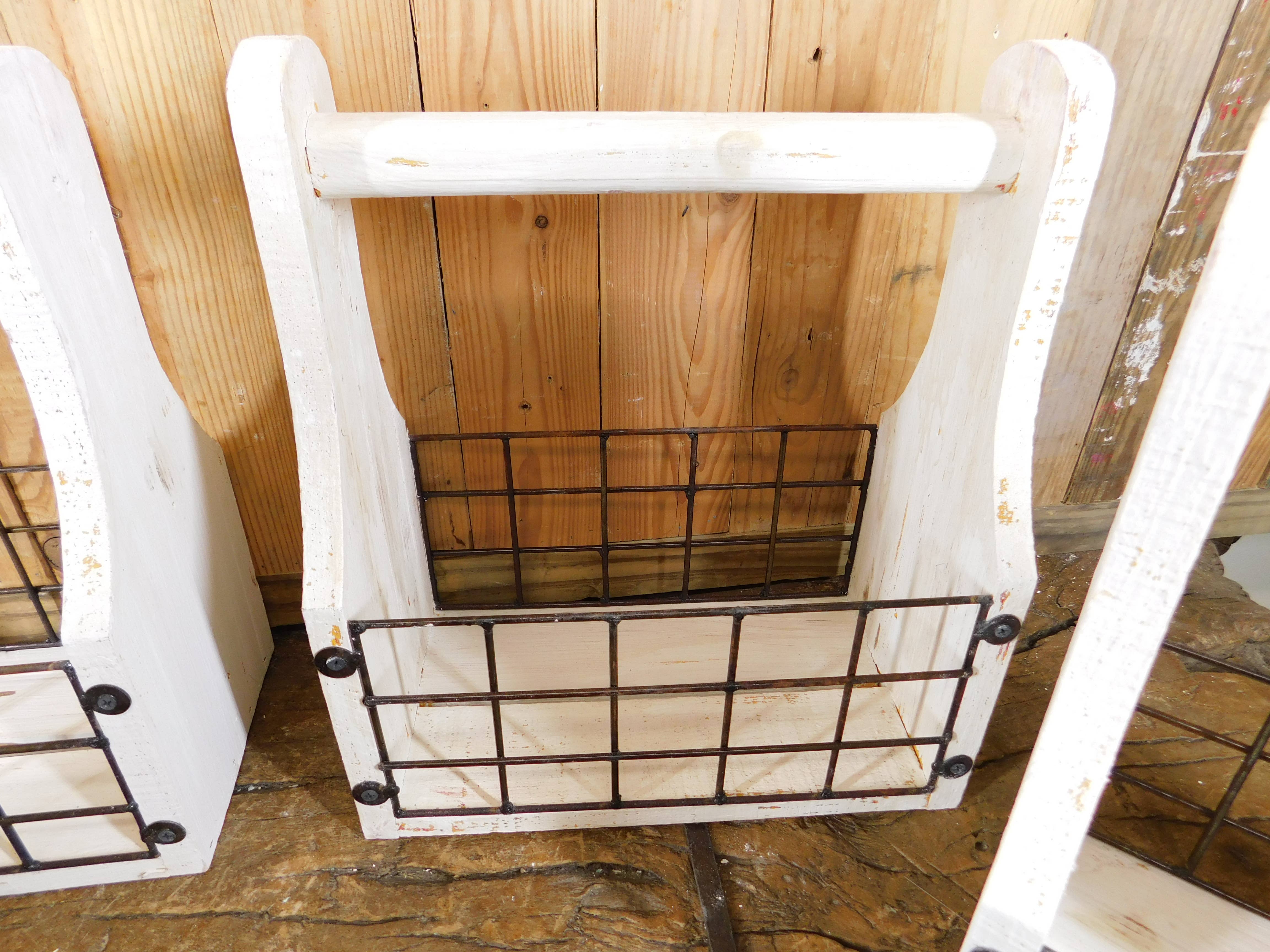 My Amigos Imports - Wholesale Magazine Rack - White Hill Magazine Holder-ER-Tray-WH-7Wx13Lx14H inch-White 2