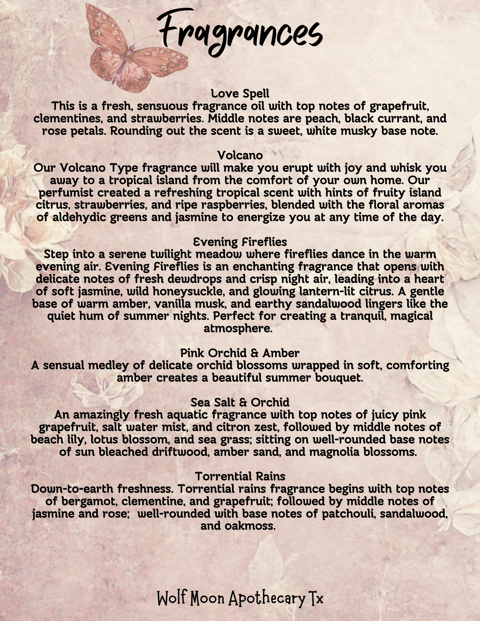 Wolf Moon Apothecary Tx - Vente Huile pour le bain/corps - Huile de Parfum, Corps & Cheveux LUXE | Mélanges de Luxe |6