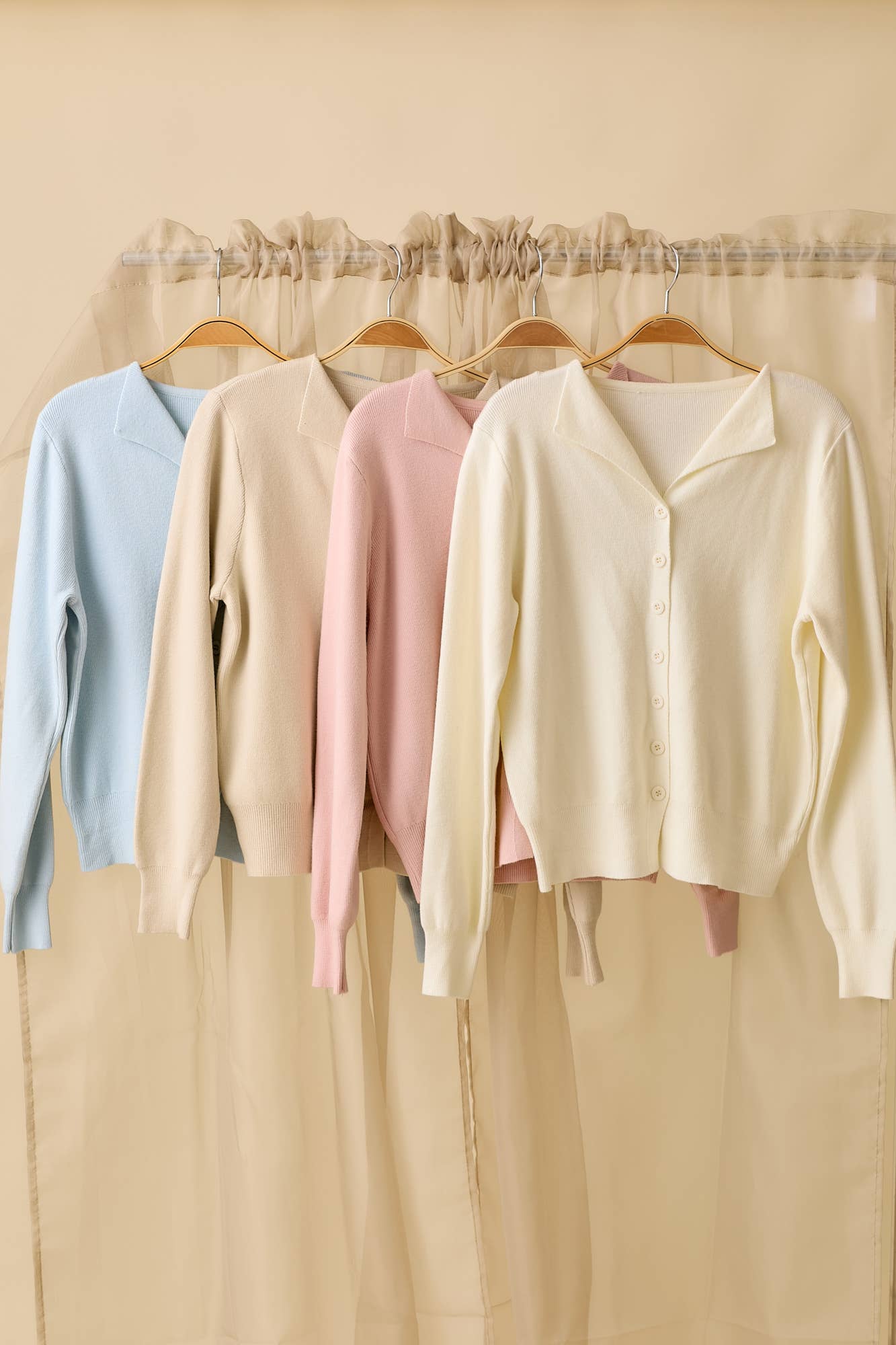 Main Strip - Wholesale Cardigan - Women's - Open Front Button Up Sweater Knit Cardigan14