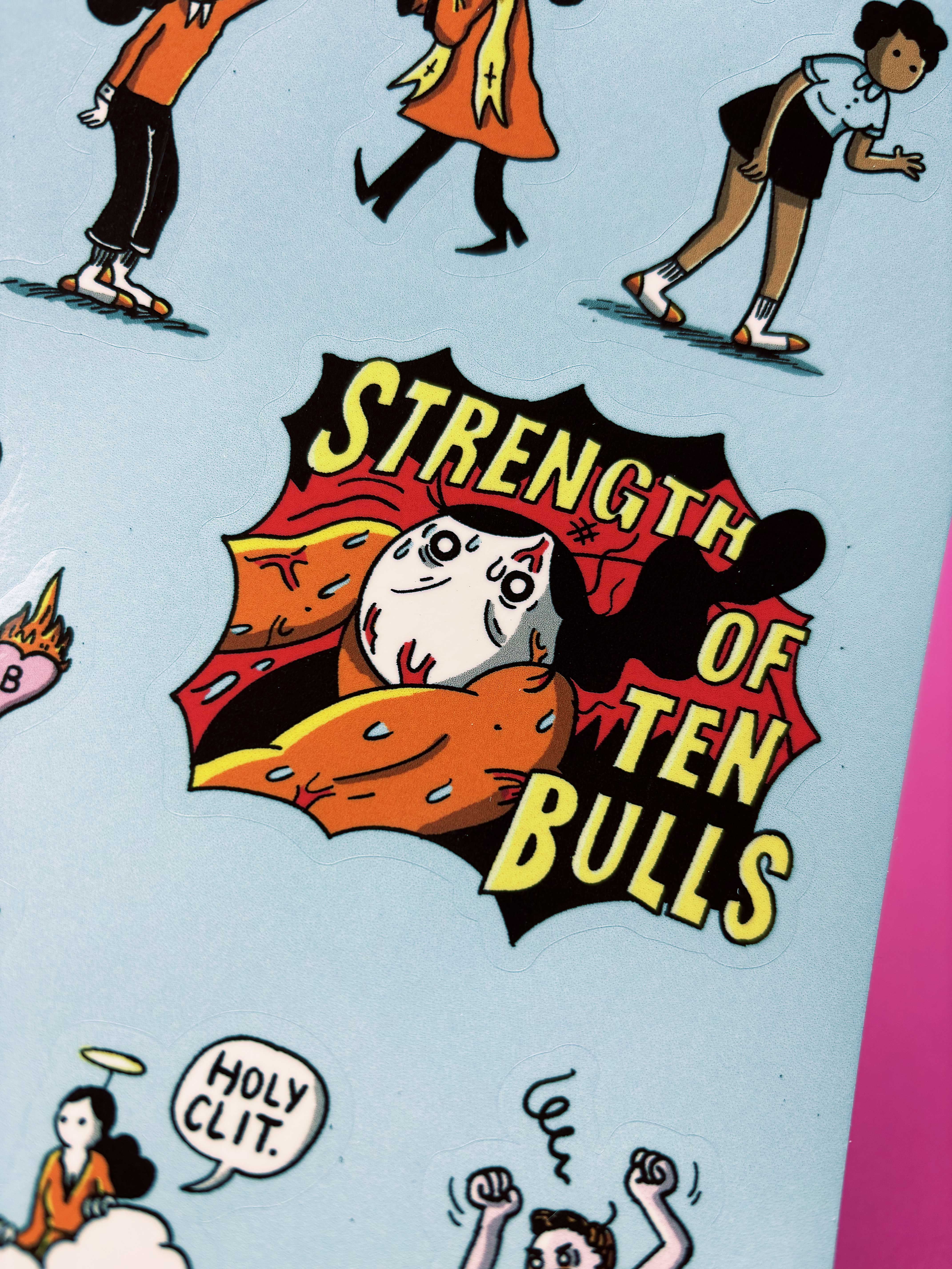 War and Peas - Wholesale Sticker - Strength of Ten Bulls XL Fungirl Sticker Sheet3