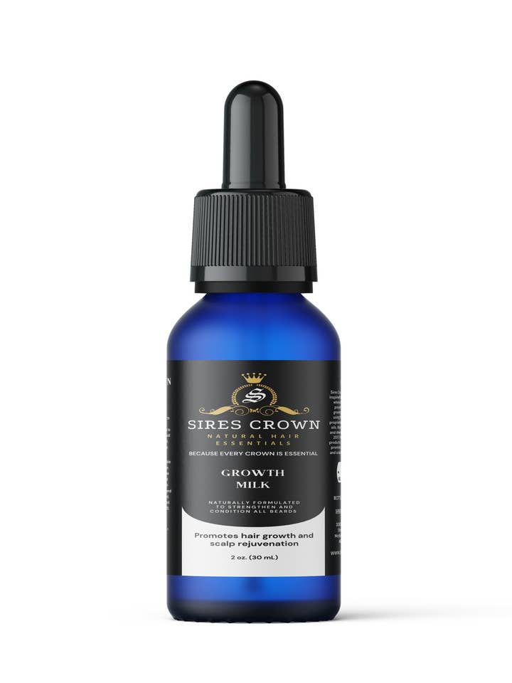 Crown Growth Milk - 2 oz bottle for wholesale by Sires Crown Natural Hair Essentials