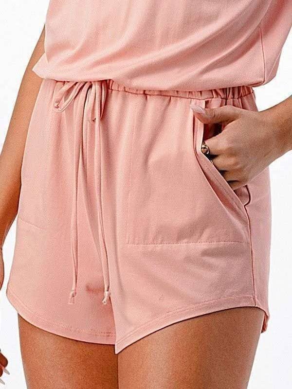Heart & Hips - Vente Combishort – femme - JR46620 - COMBISHORT DÉCOLLETÉ CROISÉ AVEC POCHES LATÉRALES5