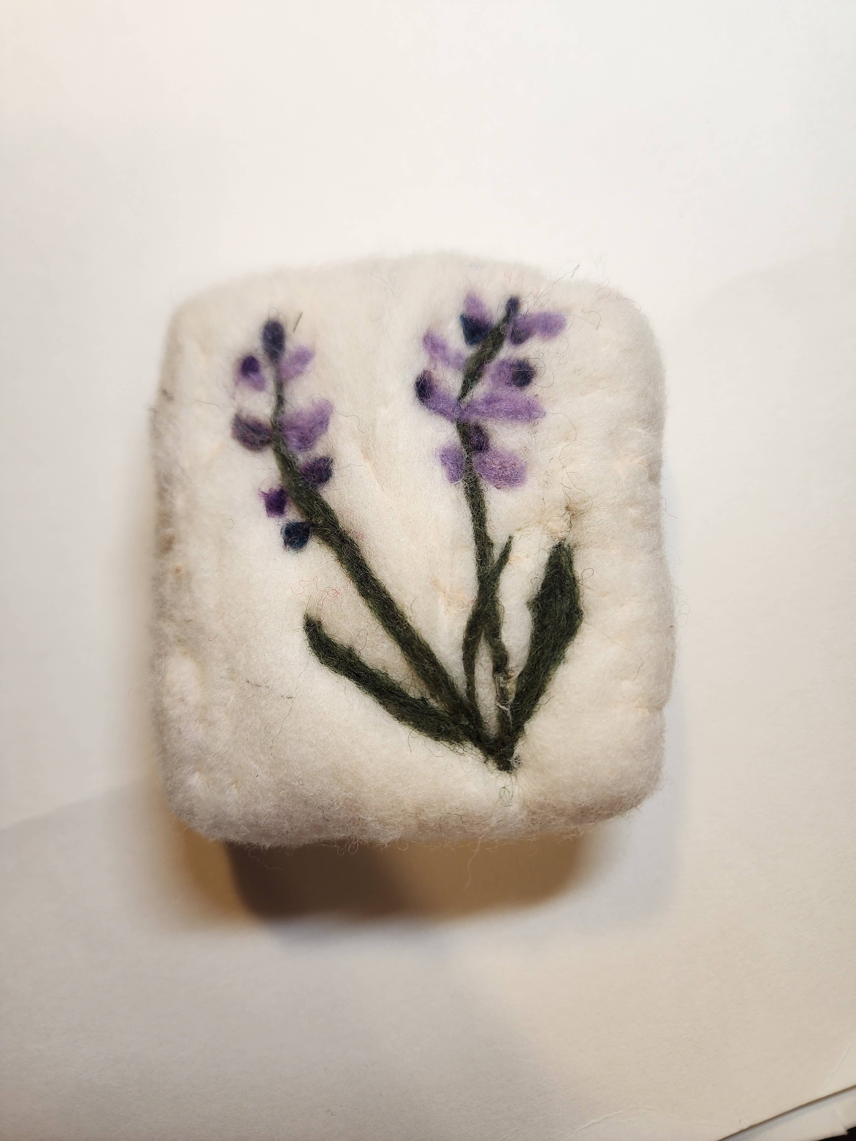 Coastal Felting - Wholesale Bar Soap - Felted wool soap bar - Lavender design2