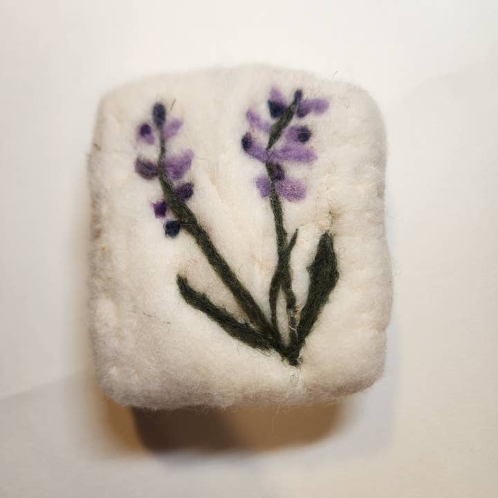Coastal Felting - Wholesale Bar Soap - Felted wool soap bar - Lavender design2