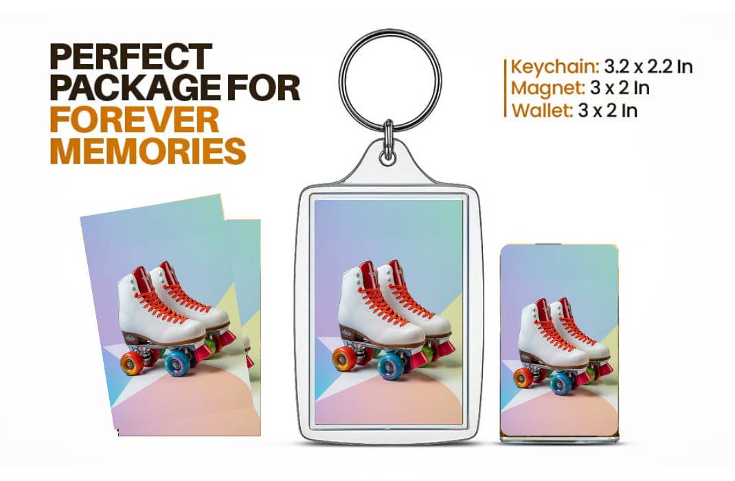 AB Crystal Collection - Wholesale Keychain – Unisex - roller skates souvenir gift set – usa canada transportation