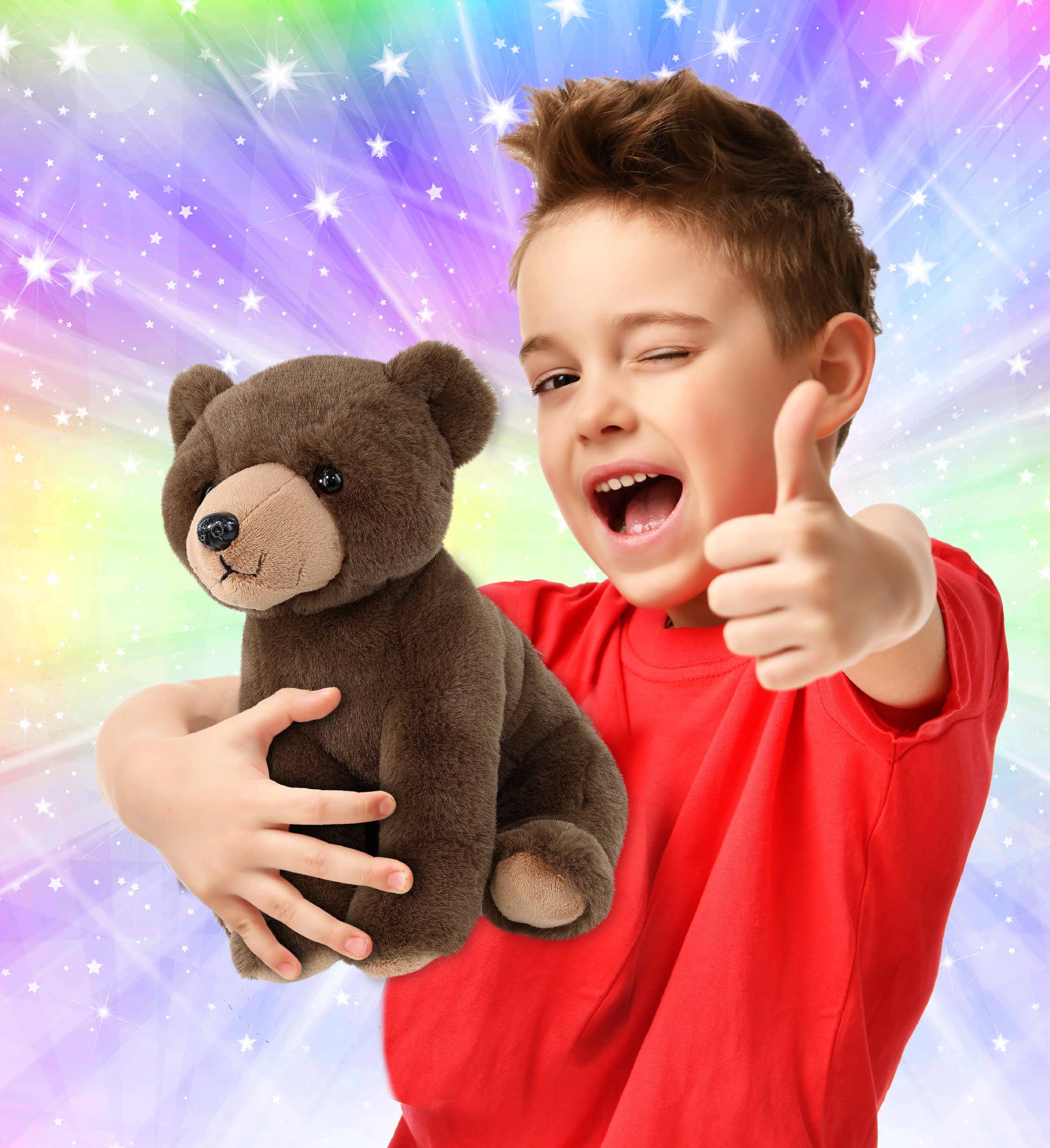 Cota Global – wholesale Fyllda/plyschleksaker - Barn och baby – Supermjuk plysch - Slapp grizzlybjörn 9"1