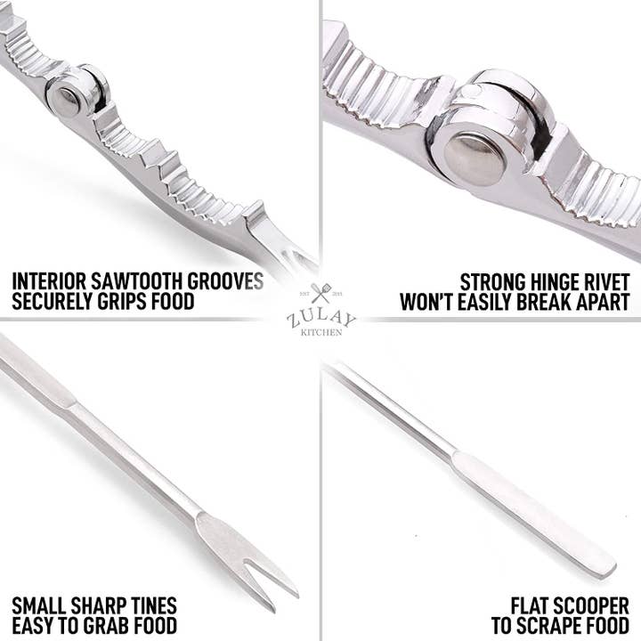 Zulay Kitchen - Wholesale Kitchen Tool/Gadget - Crab Crackers and Tools - 10-Piece Seafood Set4