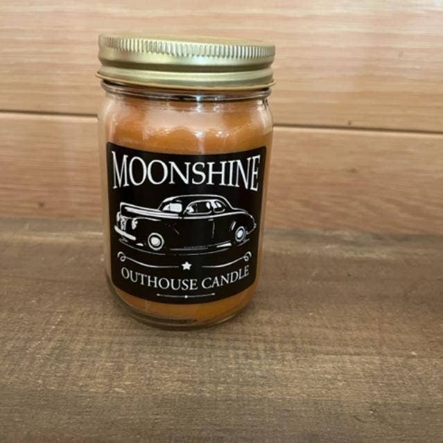 Fairhope Favorites, Inc. - Wholesale Jar/Filled Candle - Outhouse Candle Large - Pumpkin Praline Moonshine Car Label0