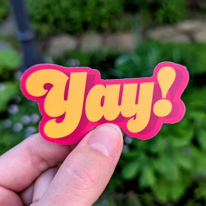 Yay! Sticker voor wholesale door Bolts and Stars