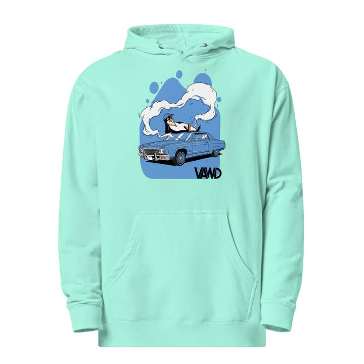 VAWD Lowrider Penguin Graphic Hoodie – West Coast Hip-Hop Classic Inspired Hoodie for wholesale by VAWDesigns