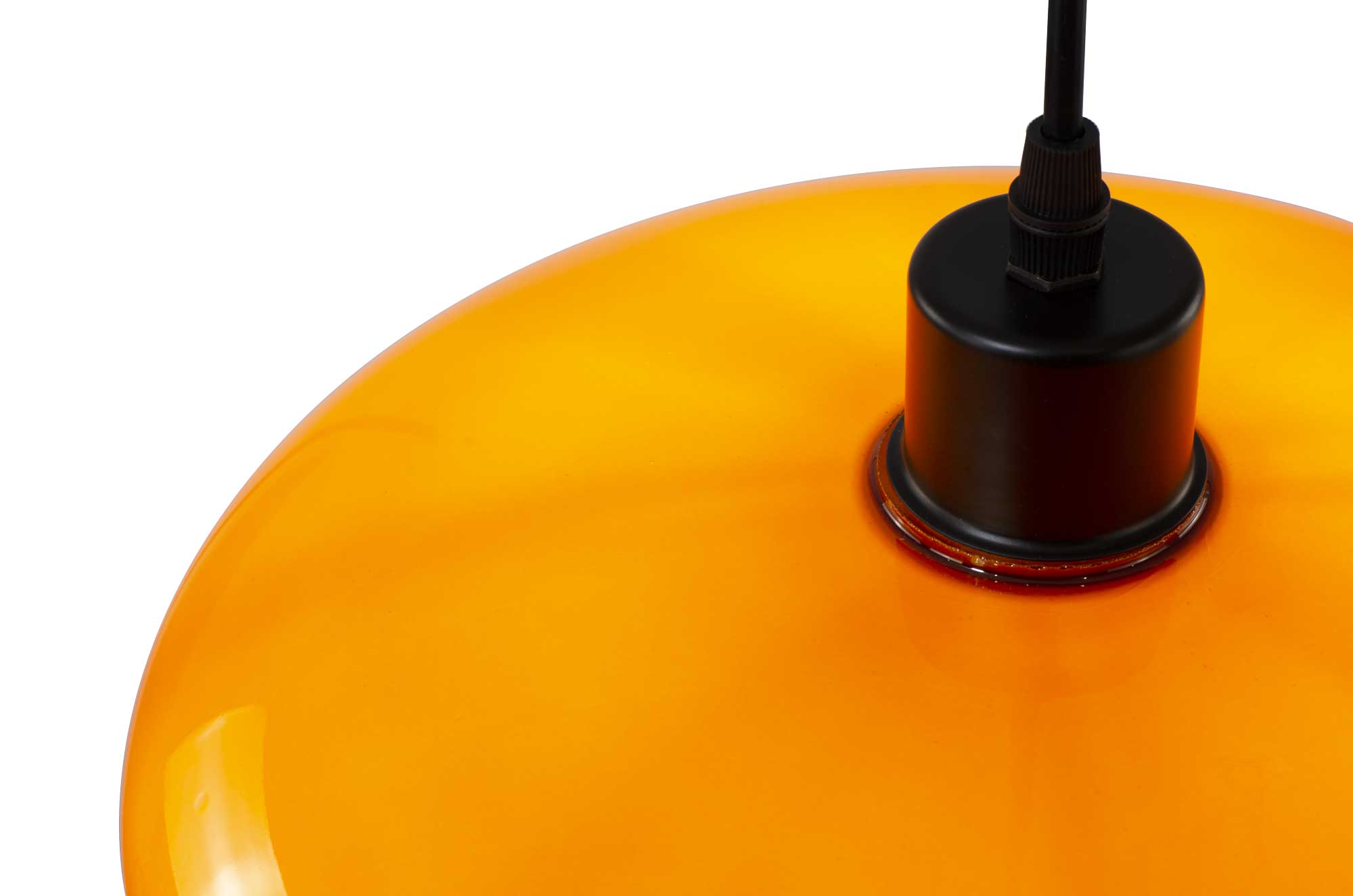 C-Création - Vente Lustre/Suspension - Suspension en verre coloré style rétro Népi3