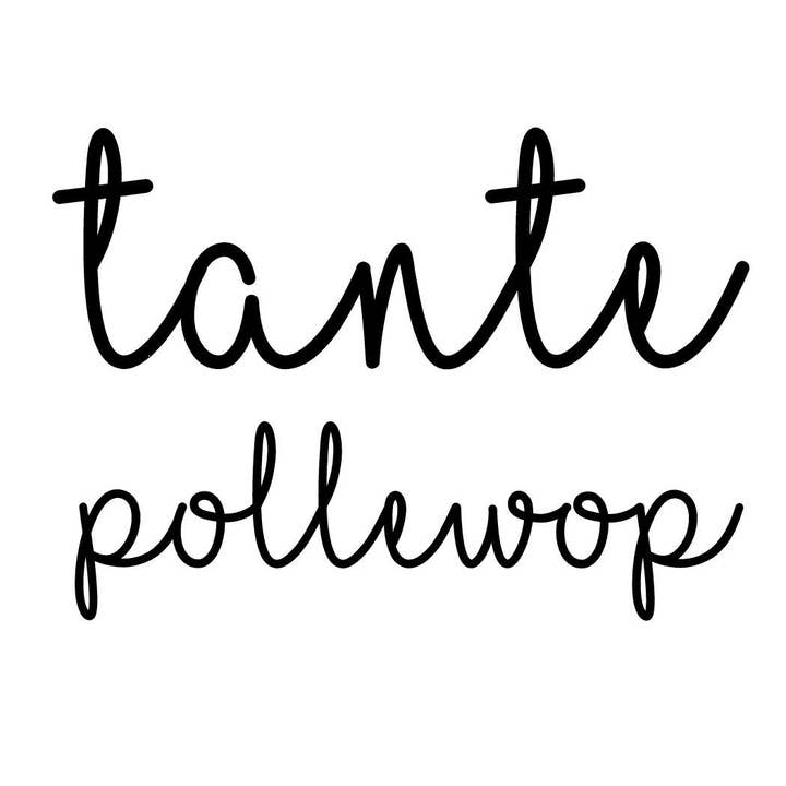 Strijkapplicatie Tante Pollewop för wholesale av strijklogo's enzo