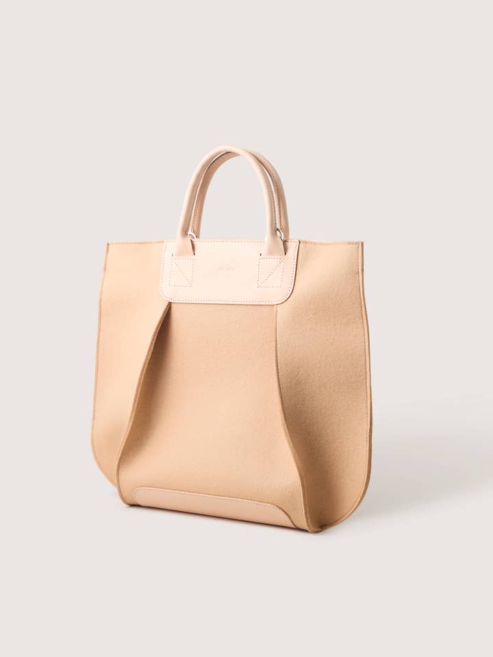 Frankie Merino Wol Tas Latte voor wholesale door Graf Lantz