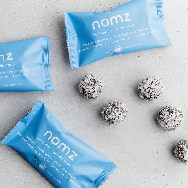 nomz – Großhandel Snack-Riegel – Bio-Kokosnuss Energy