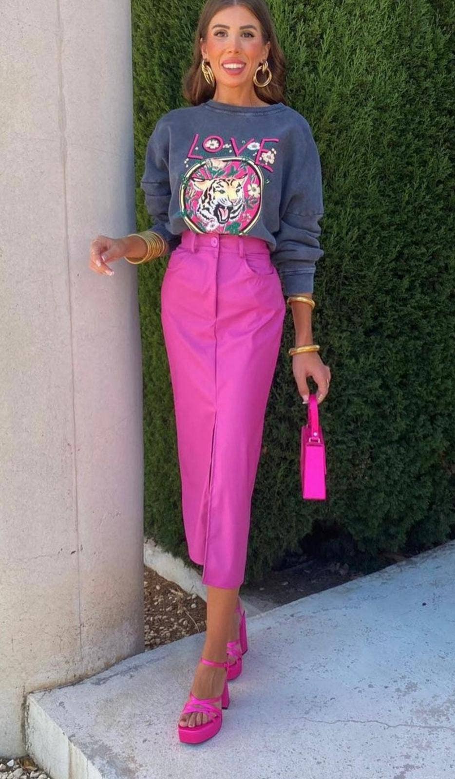 LORIANE – Engroshandel Grafisk Sweatshirt - Dame – 10184 Vintage trykt sweatshirt4