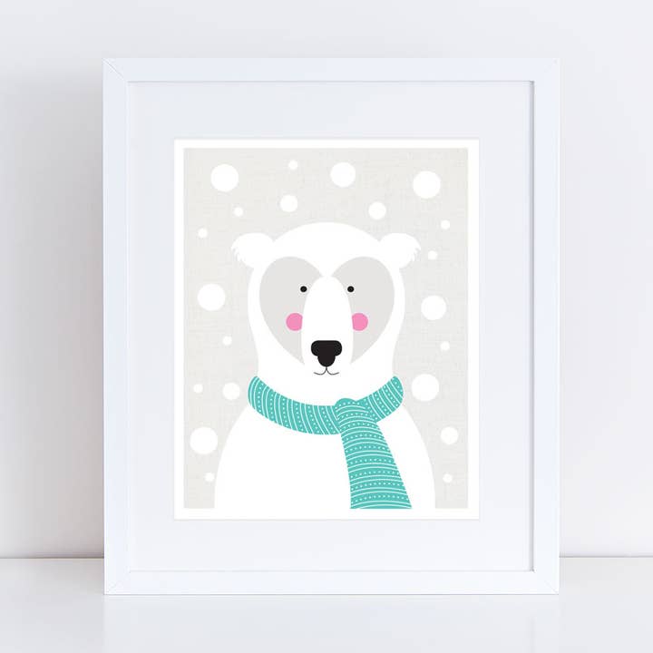 Creative Monsoon - Wholesale Art Print - Kids & Baby - Polar Bear In A Snow Storm Print