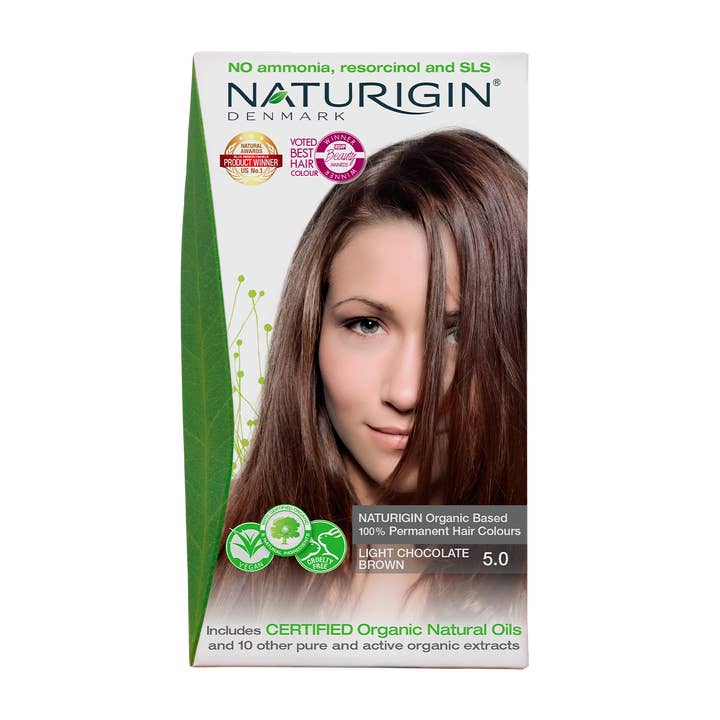 NATURIGIN Hair Colour Light Chocolate Brown 5.0 for wholesale by NATURIGIN