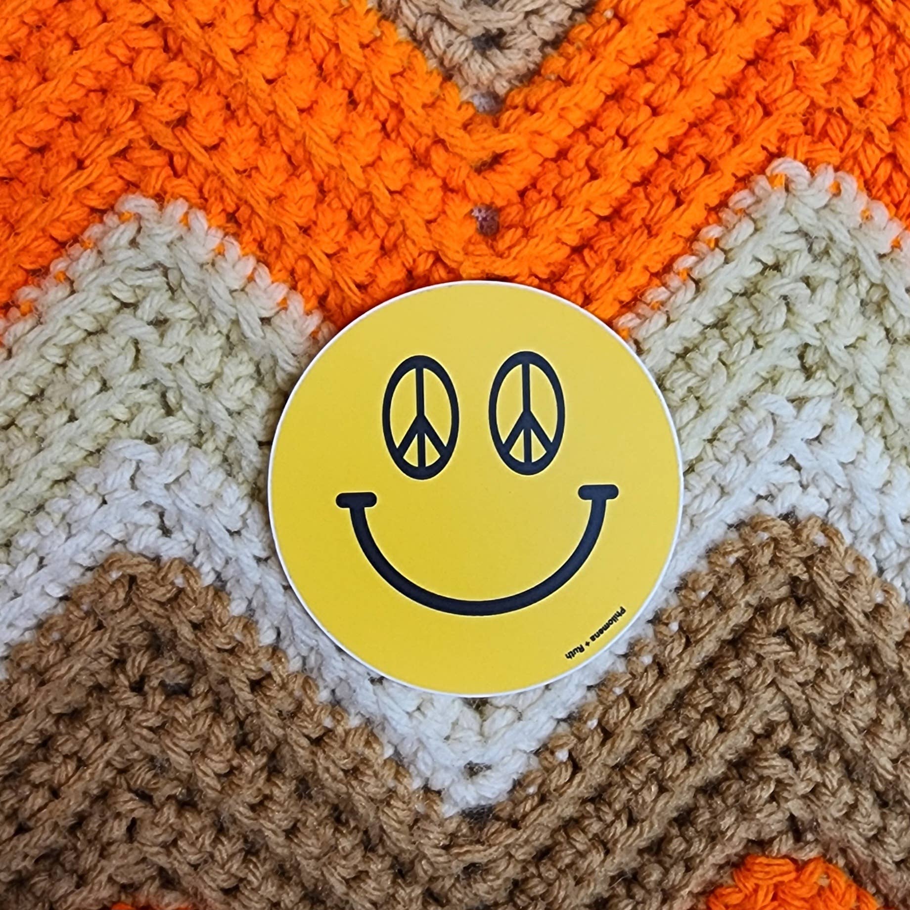 Hardworking Stoner - Vendita all'ingrosso Adesivo - Peace Sign Smiley - adesivo in vinile5