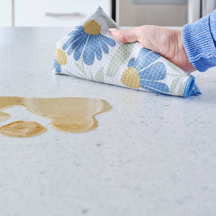 WerkShoppe - Wholesale Tea Towel - Blue Coneflower All Purpose Towel Set5