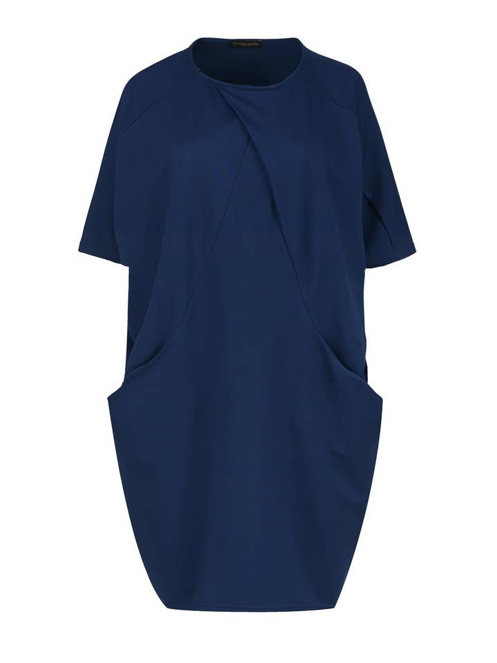 Robe Batwing Punto di Roma bleue pour la vente par conquista