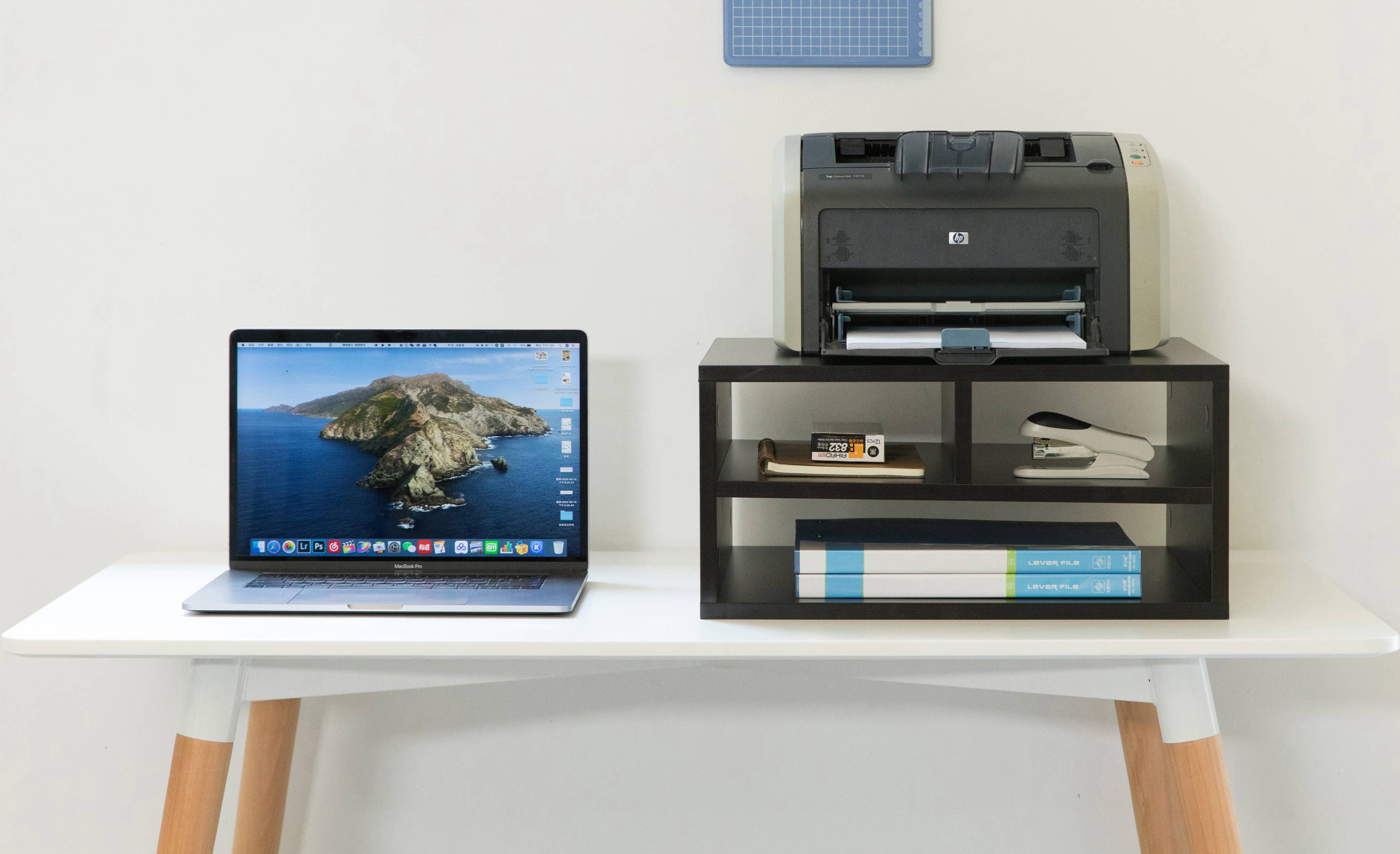 Quickway Imports - Wholesale Desk Organizer - Printer Stand Wood Office Desktop Compartment Organizer2