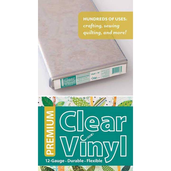 Premium Clear Vinyl Bolt, 18"" x 10 yards by C&T Publishing for wholesale by Simon & Schuster