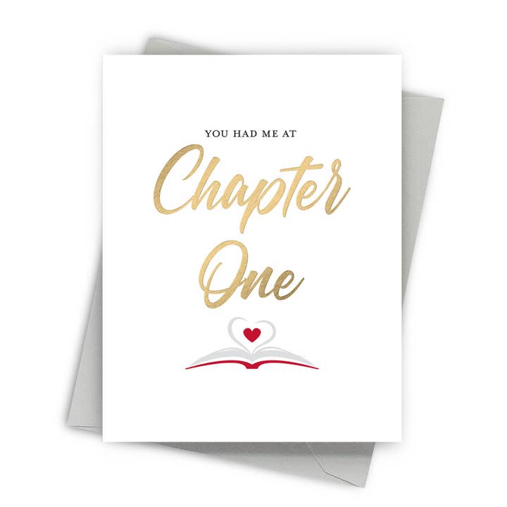 Chapter One - Book Themed Anniversary/Love Card for wholesale by Fine Moments
