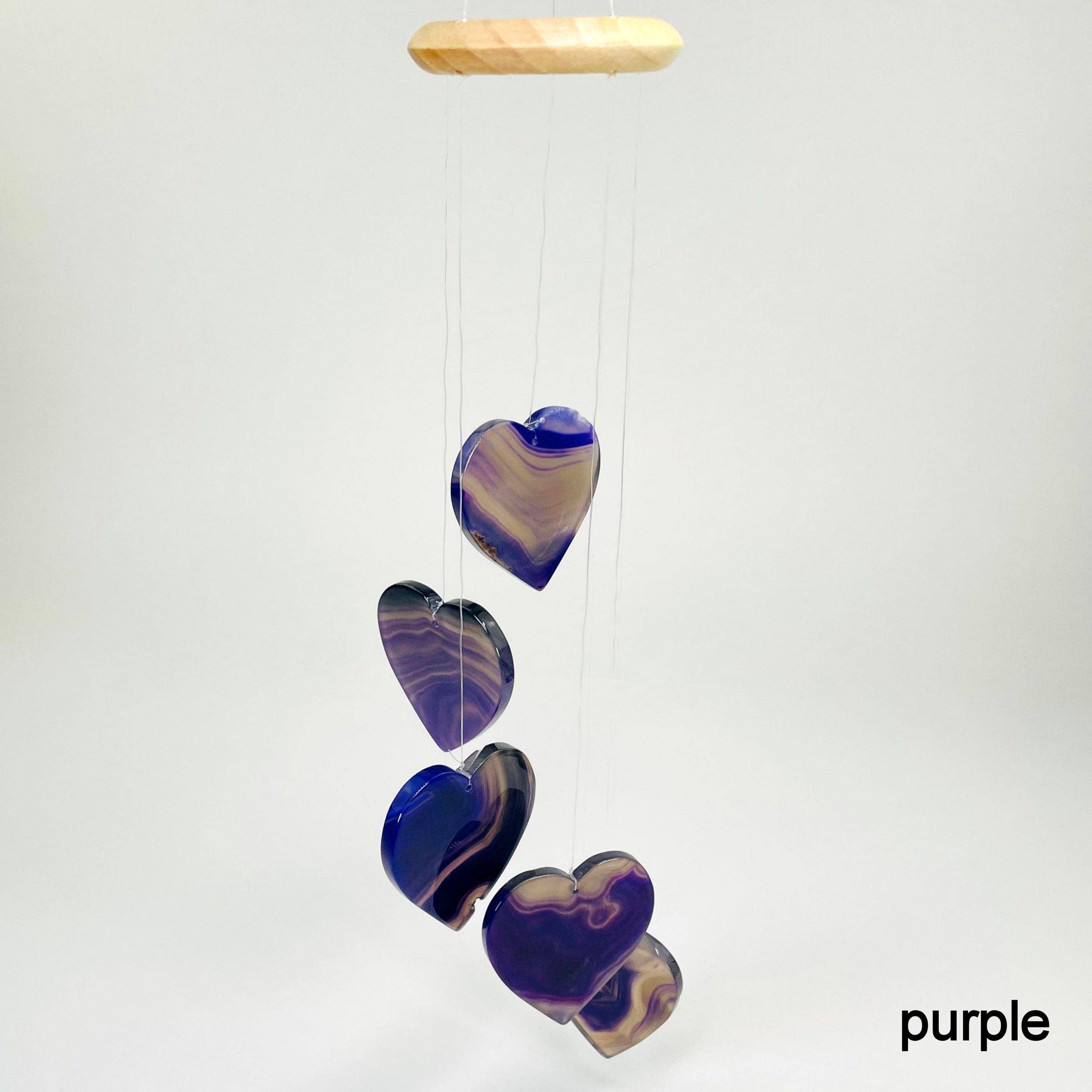 Rock Paradise - Wholesale Wind Chime - Agate Heart Crystal Wind Chimes 3