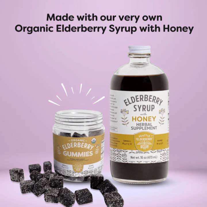 Seattle Elderberry - Wholesale Oral Supplement/Vitamin - Organic Elderberry Gummies2