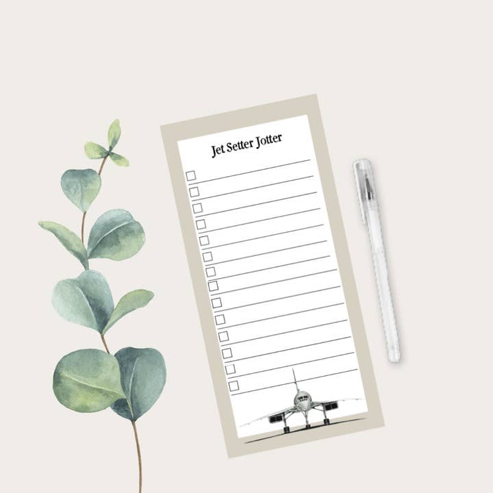 Bloc-notes Jet Set Jotter pour la vente par Libra Fine Arts