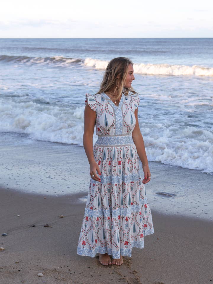 Percy Dress in Vinyard Floral for wholesale by NIBI MTK