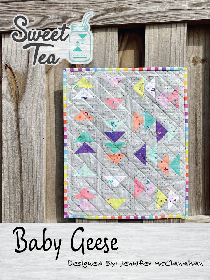 Baby Geese Mini Quilt (Paper Pattern) for wholesale by Sweet Tea Pattern Co